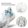 thumbnail image 7 of Moroccan Turquoise Gray Ombre Walking Shoes for Men Woman Lightweight Tennis Fashion Elastic Sports Shoes Cushion Basketball Shoes, 7 of 7
