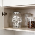 thumbnail image 6 of Skull Mason Jar Plastic with Lids | 16oz Reusable Drinking Plastic | Unique Skull Décor, Storage, & Canning Jars for Parties & Gifts, 6 of 8