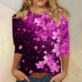 thumbnail image 2 of Women Fashion Tops Going Out Plus Size Blouses for Women Casual Short Sleeve Shirts for Women Pack, 2 of 5