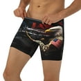 thumbnail image 3 of Easygdp American Bald Eagle Warrior Men's Boxer Briefs Men’s Underwear Boxer Briefs for Men, 3 of 7