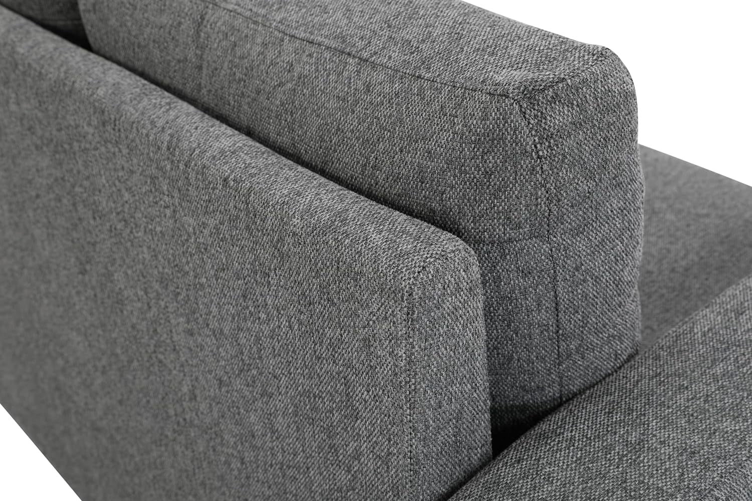 US Pride Furniture Mid Century Modern Couch for Small Spaces Living Rooms Apartments and Condos 2-Seater Loveseat with Reversible Back Pillows Grey