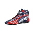 thumbnail image 3 of Simpson Racing DX2125P DNA X2 Shoes Pair Adult Size 12.5 Patriot, 3 of 10
