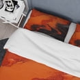 thumbnail image 4 of Designart "Tachisme Fusion in Volcanic Style I" Tachisme Bedding Covert Set - Abstract Red Modern Bed Set With 2 Shams, 4 of 6