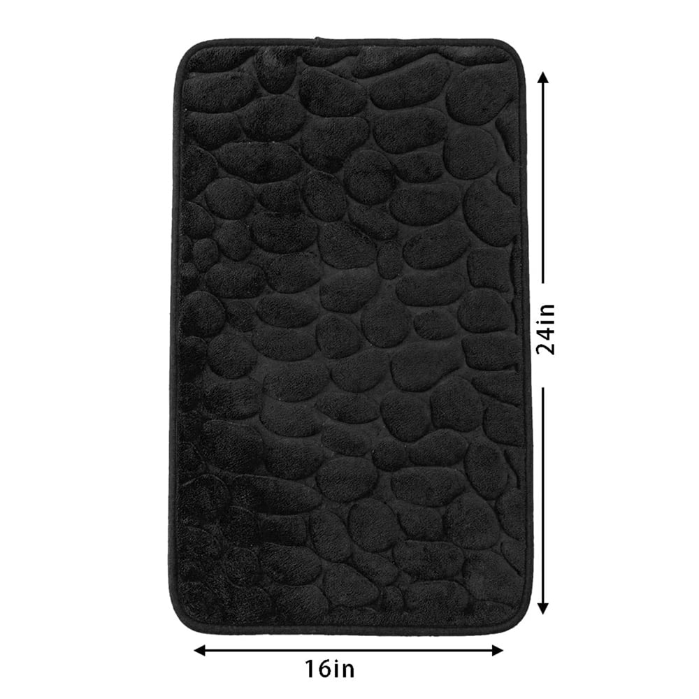 2 Piece Memory Foam Bathroom Mat Set Absorbent Non Slip Carpet for