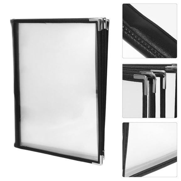 SEWCHICS Rectangular Clear Book Cover For Business Owners In Cafes 1Pack 12.4X9.4X0.8In