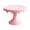 Pink, variant on Elevated Cake Stand Abs Wavy Edge Tall Pedestal Dessert Display Rack Round Serving Platter For Party Kitchen Counter Decor(Blue-17X23 Cm)
