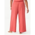 thumbnail image 5 of Joyspun Women's Smocked Waist Gauze Sleep Pants, Sizes S to 3X, 5 of 6