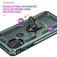 thumbnail image 3 of Allytech Kickstand Case for Moto G Stylus 5G 6.8-Inch, Military Grade Protection Ring Stand Holder Compatible with Car Mount Bumper Defender Case Cover for Motorola G Stylus 5G - Darkgreen, 3 of 7