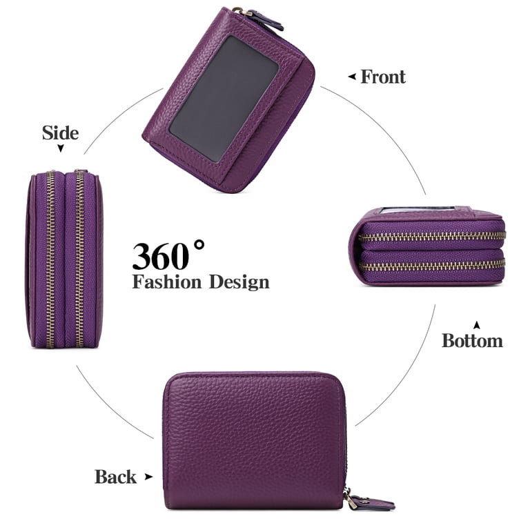 Sendefn Small Genuine Leather Wallet, RFID Blocking photo 5