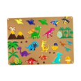 thumbnail image 2 of Tablero de fieltro ocupado, desarrollo sensorial, juguete educativo temprano, juego interactivo, percepción del Color, material didáctico para avión, Dinosaurio, 2 of 8