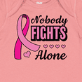 thumbnail image 4 of Inktastic Breast Cancer Awareness Nobody Fights Alone Pink Ribbon Boys or Girls Baby Bodysuit, 4 of 5