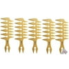 Pack of 5 BaBylissPRO Barberology Wide Tooth Styling Comb - Gold