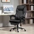 thumbnail image 6 of HOMCOM Executive Office Chair with Foot Rest and High Back, Black, 6 of 8