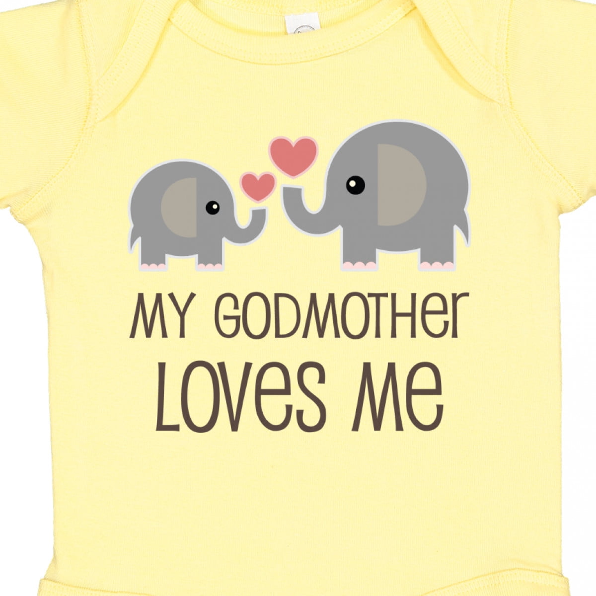 Inktastic My Godmother Loves Me Boys or Girls Baby Bodysuit