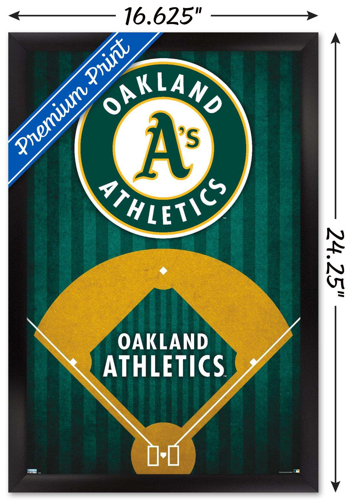 MLB Oakland Athletics - Logo 20 Wall Poster, 14.725" x 22.375", Framed