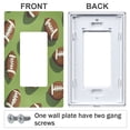 thumbnail image 3 of Yayeee Rocker Switch Wall Plate 1-Gang 4.6"x2.9" Home Decorative Outlet Cover, Game Day Footballs, 3 of 6