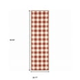 thumbnail image 3 of HomeRoots 2' X 8' Red and Ivory Geometric Stain Resistant Indoor Outdoor Area Rug, 3 of 6