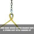 thumbnail image 4 of Bliss Hammocks Island Rope Hammock Chair with Spreader Bar - Yellow, 60" L x 40" W, 4 of 6