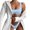 Light Blue, variant on Sngxgn Swimsuits for Women Print Bathing Suits Strap V Neck Training Tummy Control Swimwear for Summer(Grey,L)