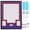 Purple & Orange, variant on Sports Jersey Shadow Box Frame, Wall-Mount Display Case with Dual-Color Mat, Photo Slots & Mounting Hardware (Green Top & Orange Base)