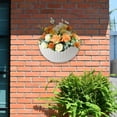 thumbnail image 4 of Wall Planter - Half Round Imitation Rattan, Vertical Hanging, with S Hooks, for Indoor/Garden,, 4 of 6