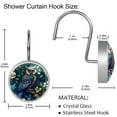 thumbnail image 5 of Owl Shower Curtain, Cloth Fabric Bathroom Decor Set with Hooks, 5 of 6