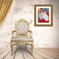 thumbnail image 3 of Vintage Apple Collection 26x32 Gold Ornate Wood Framed with Double Matting Museum Art Print Titled - whitedress, 3 of 4