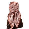 thumbnail image 2 of LILIYA Women's Head Scarf Like Silk Scarf Hair Scarf Printed Square Scarf Bandanas Versatile Headband or Hair Band for Neck, Hair, Purse & Belt Accessory, 2 of 3