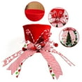 thumbnail image 2 of Christmas Tree Topper, Christmas Tree Topper Hat, Candy canes Tree Topper, Tree Topper Christmas Decorations with Bow Ribbon Christmas Tree Ornaments for Home Decor, 2 of 7