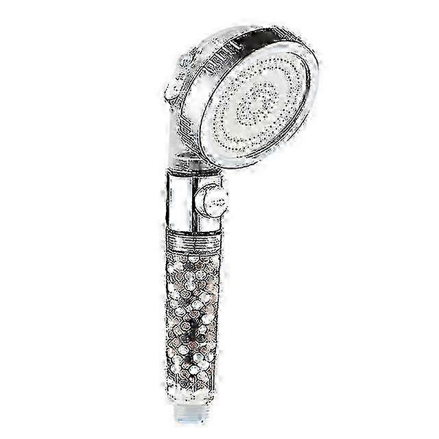 Bathroom 3-Function SPA Shower Head With Switch On/Off Button High Pressure Anion Filter Bath Head Water Saving Shower