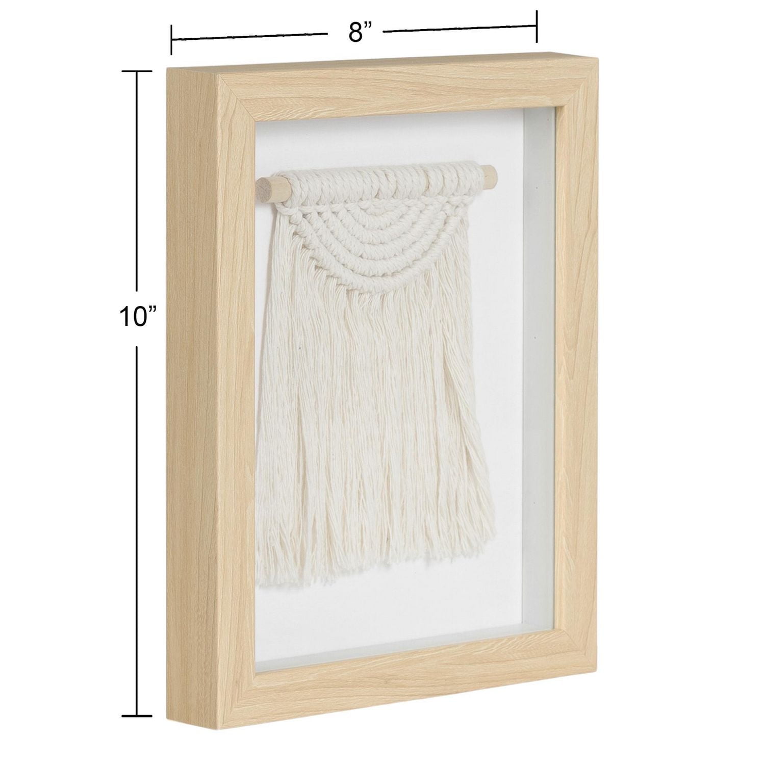 hometrends Woven Macrame Design 3 Framed Art