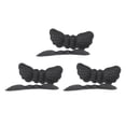 thumbnail image 4 of 3 pares de almohadillas para el talón, almohadillas transpirables para el atención pies, plantillas con forma de mariposa, cojines Grueso negro, 4 of 8