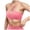 Pink, variant on ZIXKCGDSE Women's Sports Bra V Neck Hollow Fitness Backless Padded Gym Yoga Crop Tank Top Size M