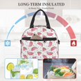 thumbnail image 5 of Xecao Watermelon Print Insulated Lunch Box, Lunch Cags Lunch Bag Featuring An Adjustable Shoulder Strap, 5 of 5