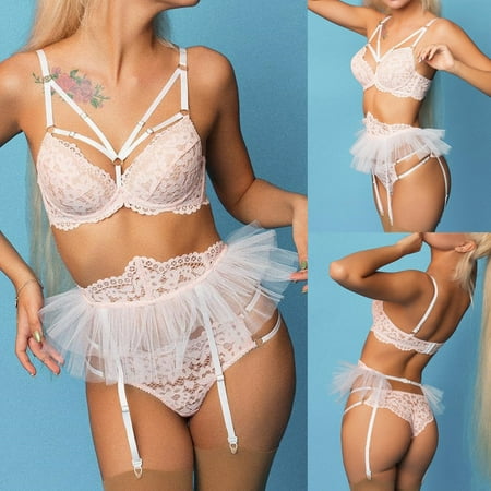 

Lingerie For Women Plus Size New Fashion Lace Lingerie Underwear Sleepwear Pajamas Garter