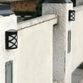 thumbnail image 2 of FONDOTIN 2Pcs Solar Energy LED Fence Lamp Black with High Efficiency Solar Panel, 2 of 6