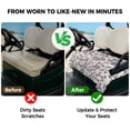 thumbnail image 4 of Golf Cart Seat Covers for 2 Seater,Spring Flowers Microfiber Cart Seat Towel Blanket,Farmhouse Purple Pastoral Floral Leaf Absorbent Breathable Non Slip Bench Seats Protector for Golf Course 51"x31", 4 of 9