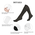 thumbnail image 5 of Lsque Mardi Gras Fleur de Lis Pattern Sport Compression Socks for Men & Women 15-20 mmHg Knee High Nurse Pregnant Running Medical and Travel Athletic, 5 of 6