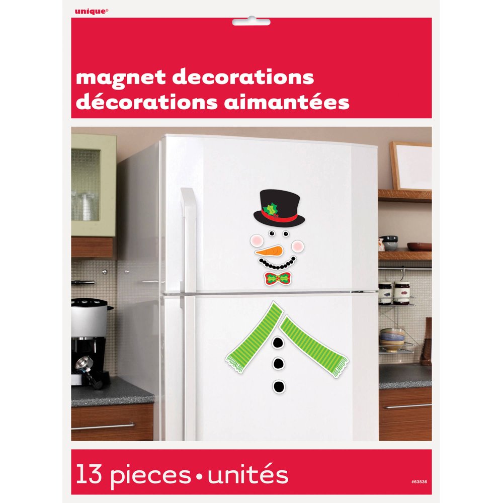 Snowman Holiday Decoration Refrigerator 13pc