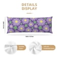 thumbnail image 3 of Picia Daisies Flowers Body Pillow Cover - Super Soft Microfiber 20x54 Body Pillow Case - Envelope Closure, Wrinkle, Stain Resistant Body Pillow Cover,Elegant Bedding, 3 of 8