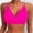 Hot Pink, variant on Fringed Bikini Bra Set Suspender Top For Dance And Performance Team Green,S