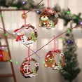 thumbnail image 4 of De Navidad Corona Colgante De Madera Navidad Ratán Corona Redonda Decorativa Para Puertas De Armario Ventanas 2021 Árbol Noticed HA040066-01, 4 of 6