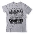 thumbnail image 5 of Camping Shirt I Just Want To Go Camping And Take Naps Shirt Funny Camping Camper Gifts Camper Shirt (XX-Large Military Green), 5 of 6