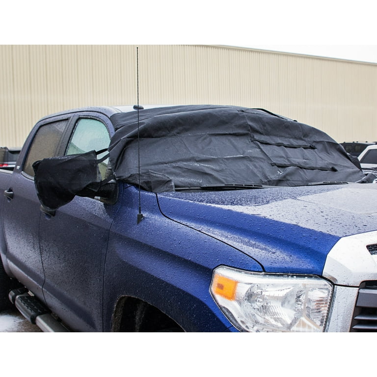 SubZero ArcticGuard Heavy Duty Adjustable Windshield Cover for Car Truck SUV More Black 1PK 17529