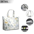 thumbnail image 4 of Tropical Botanical Weekender Bag, Large Capacity Carry-On Tote with Secure Zipper Closure for Women, 4 of 5