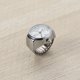 thumbnail image 5 of GOOHOCHY Reloj analógico de cuarzo con esfera para hombre y mujer, reloj de cuarzo elástico con anillo para el dedo (blanco), 5 of 8