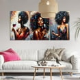 thumbnail image 3 of FCCUYE - 3 Piece Abstract African American Wall Art for Living Room Colorful Flower Hair Picture Floral Poster for Bathroom Black Girl Wall Art Canvas Prints Painting for Female Gifts 20x28inch, 3 of 7