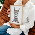 thumbnail image 5 of Llama Latte Christmas - Painting Humor Winter Animal Llama Unframed Wall Art Print 12 x 18 inches, 5 of 16