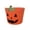 W7-Orange, variant on Halloween Trick or Treat Bucket Halloween Basket with Handle Cute Pumpkin Pattern Plastic Pail Candy Bowl Holder for Kids Party Favors Supplies Decoration