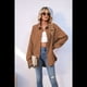 thumbnail image 4 of Camisas de con Botones para Mujer, Elegantes, Informales, de Larga, Holgadas, con Bolsillo, Color Caramelo, XXL, 4 of 9